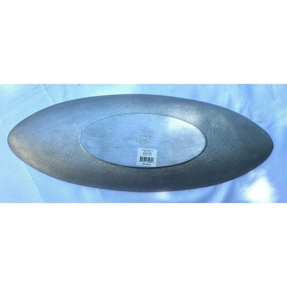 Lenox Aluminum‎ Holloware Butterfly Meadow Serving Bread Tray Platter Serveware